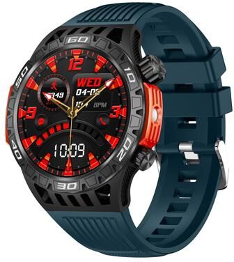 CaseAndConnect HT22 Smart Watch With Bluetooth Calling Watch Fitness Tracker IP68 Waterproof Smartwatch blue