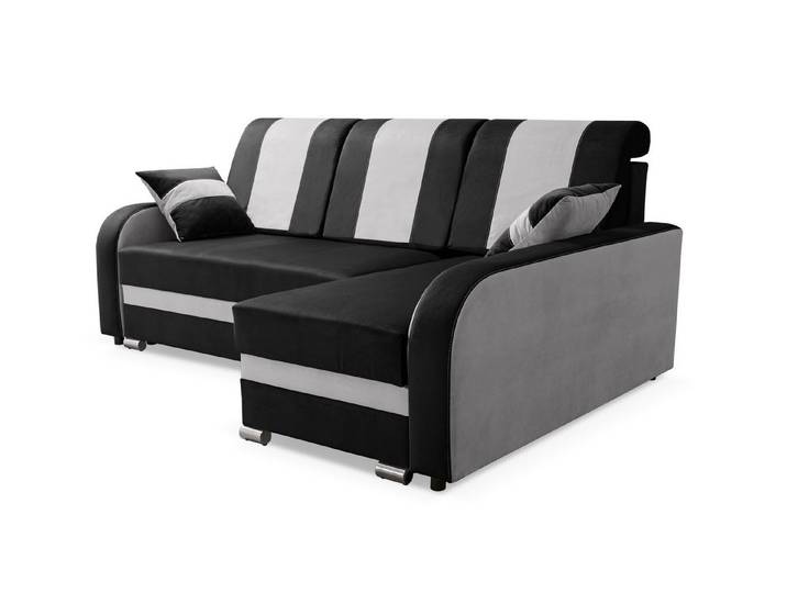 robin Ecksofa BARI Eckcouch mit Schlaffunktion mit Kissen L-Form Wohnlandschaft