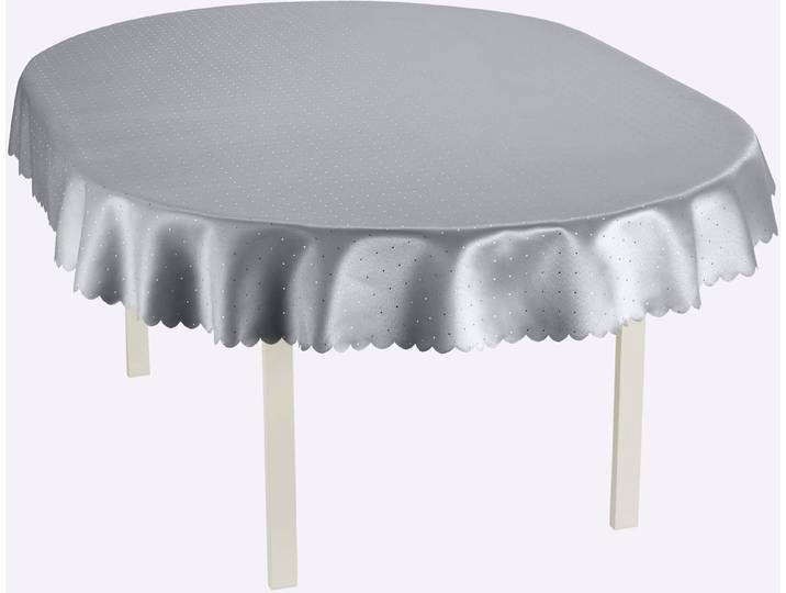 Tischdecke Gr. 7, grau (hellgrau), B:40cm L:40cm, Tischdecken, Tischdecke