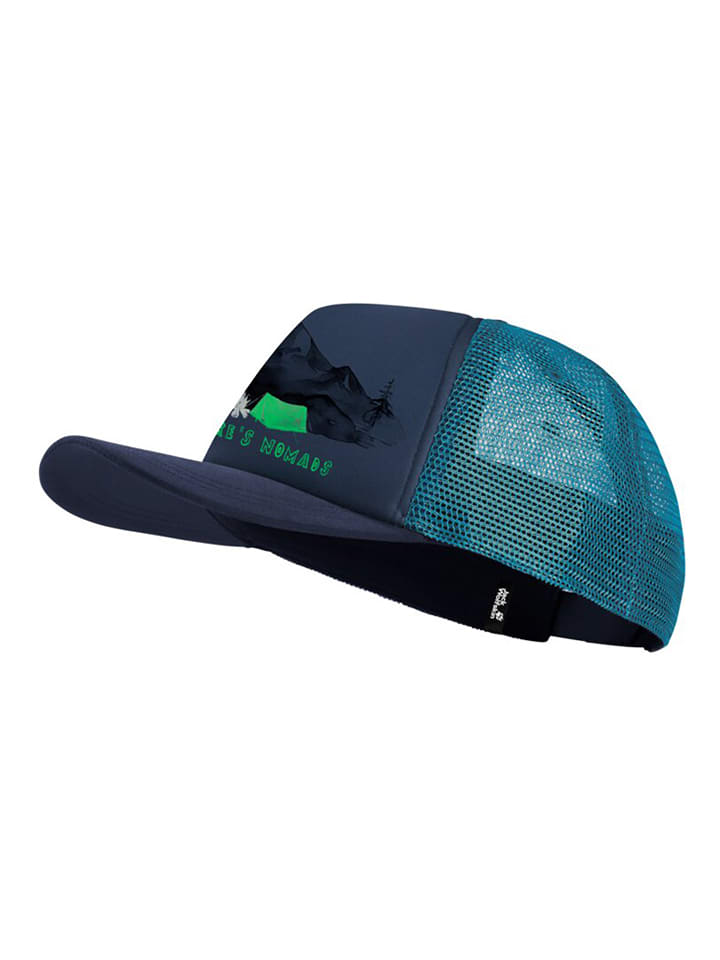 Jack Wolfskin Cap in Dunkelblau/ Türkis - onesize