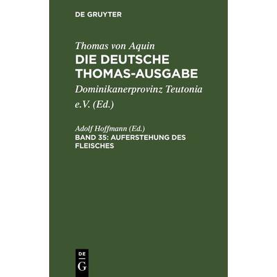 Auferstehung des Fleisches, Gebundene Ausgabe von , De Gruyter, 978-3-11-265807-9