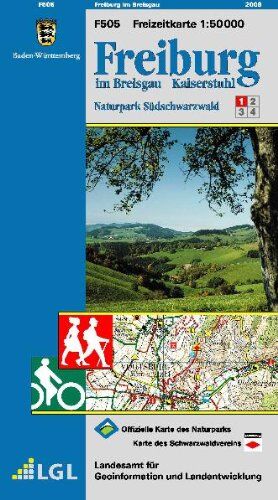Landesamt für Geoinformation und Landentwicklung Baden-Württemberg (LGL) - LGL BW 50 000 Freizeit Freiburg im Breisgau / Kaiserstuhl: Naturpark Südschwarzwald - Preis vom 13.10.2026 19:28:25 h