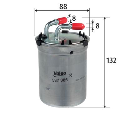 Valeo Kraftstofffilter [Hersteller-Nr. 587086] für Audi, Seat, VW, Skoda