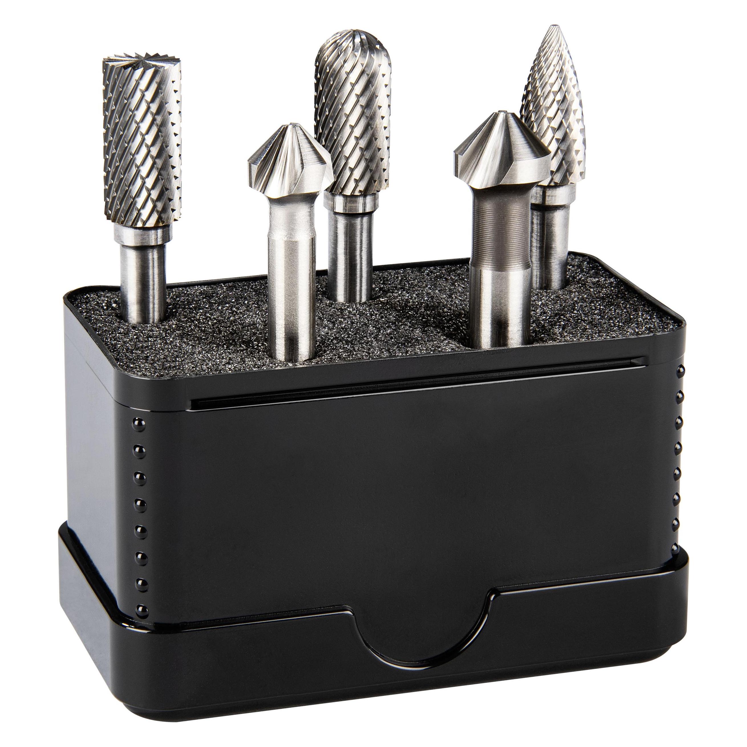 Alpen 5er-Set: 3 Frässtifte für Metall: ZYA-S, WRC, SPG und 2 HSS-Kobalt-Senker (0776000002100) (0776000002100)