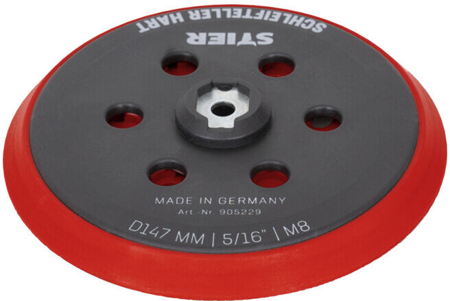 Plateau-support dur STIER D147 mm M8 pour ponceuses excentriques (905229)