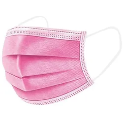 MONOUSO - Mundschutz 3 Lagig mit Gummiband Typ I Pink (1.000 Stück)