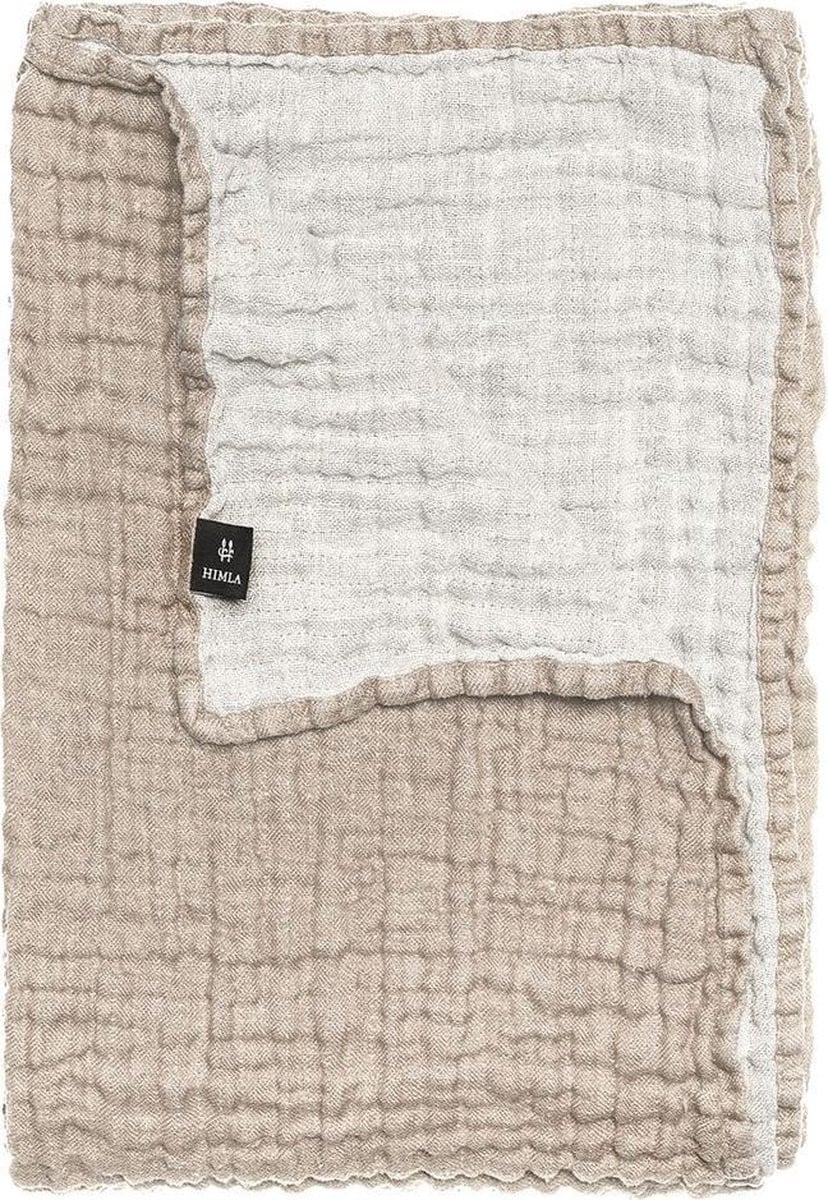 Himla Hannelin sprei naturel/white 160 x 260 cm
