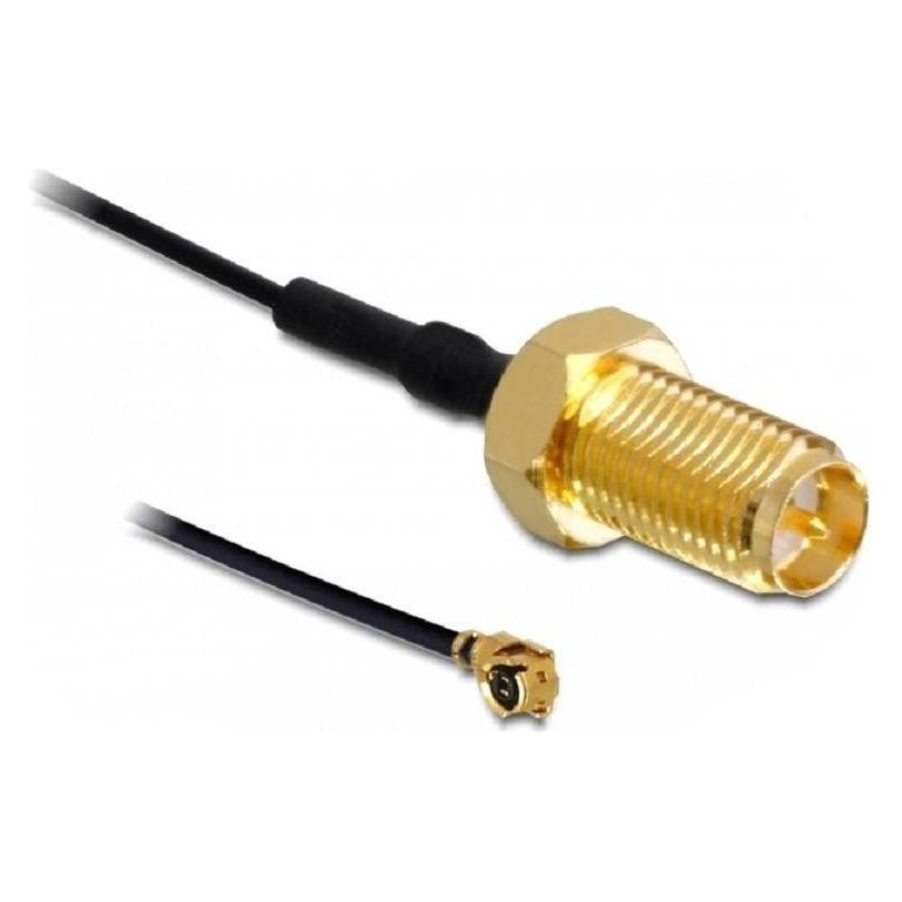 Delock I-PEX / RP-SMA Antennenanschluss, 5cm (Antennenkabel) (88409)