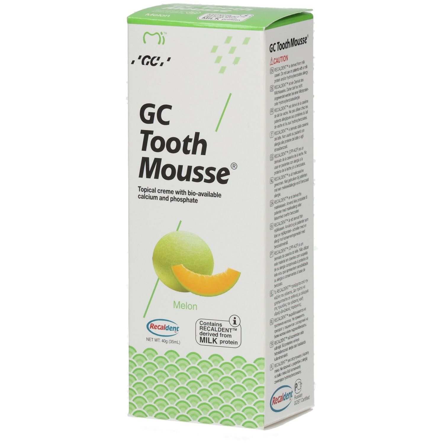 GC Tooth Mousse Melone 40 g Tube