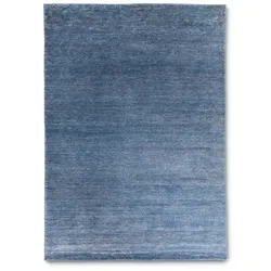 Teppich Silk Touch Relief 200x300 cm Viskose Blau 200 x 300