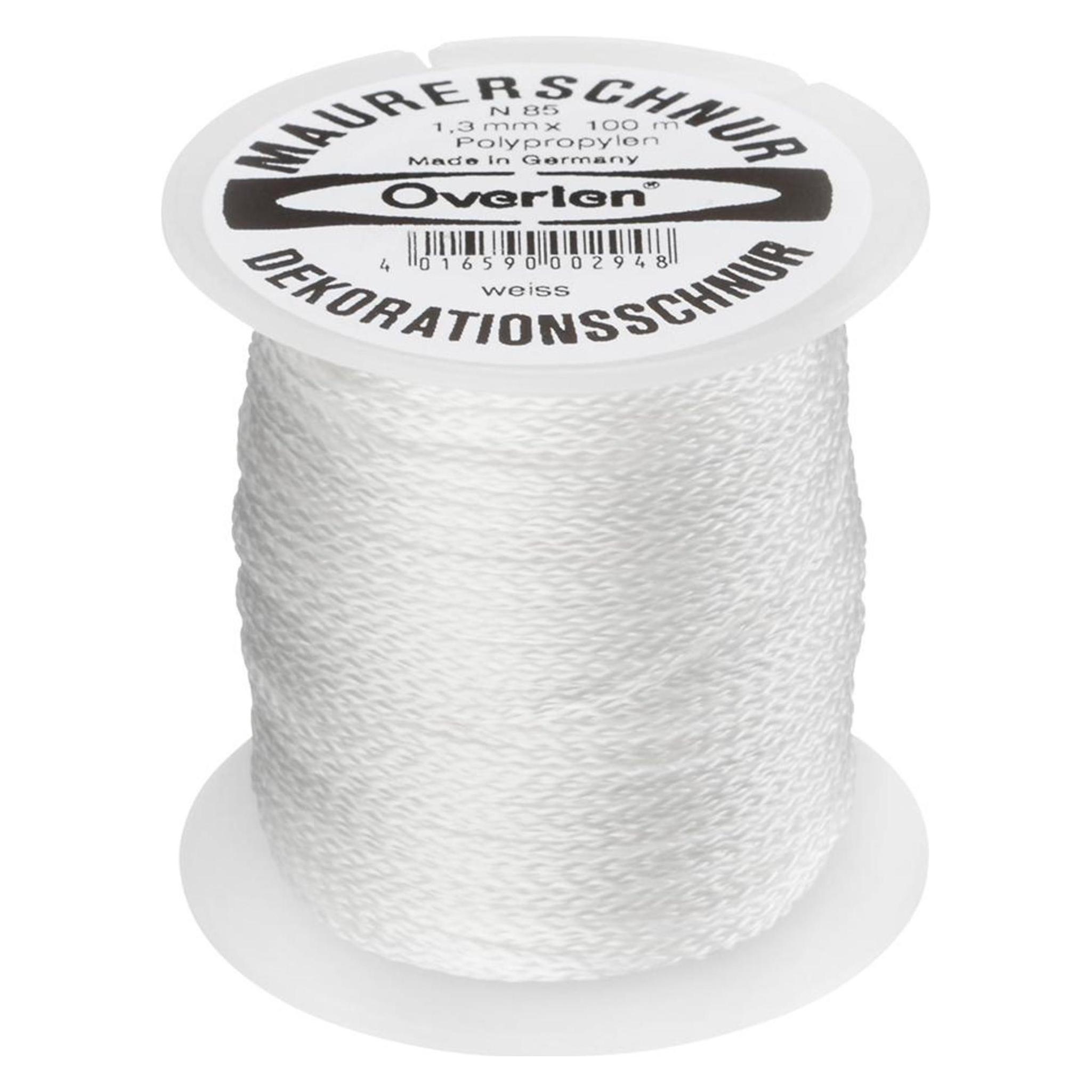 Overmann Maurerschnur PP 1,3mm 100m weiss (100 m) (4016590002948)