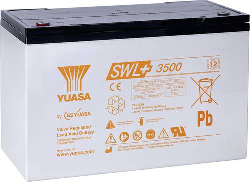 Yuasa SWL+3500 Bleiakku Blei-Vlies (AGM) 110.2Ah 12V 1St.