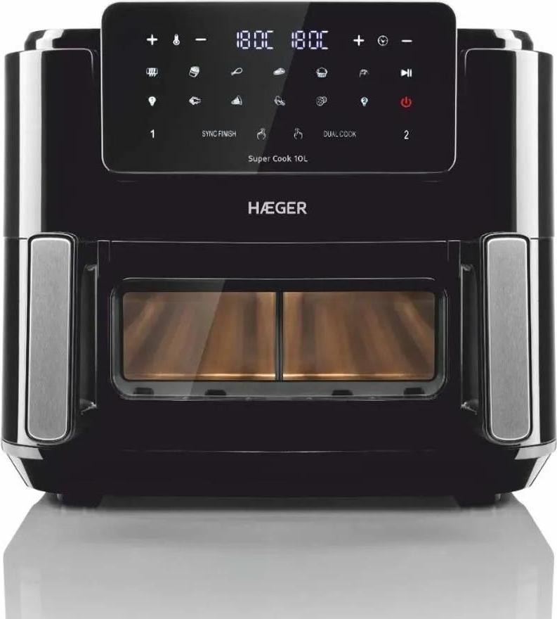 Haeger AF-D10.010A heteluchtfriteuse 10 liter dubbel