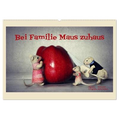 Bei Familie Maus zuhaus (Wandkalender 2027 DIN A2 quer), CALVENDO Monatskalender