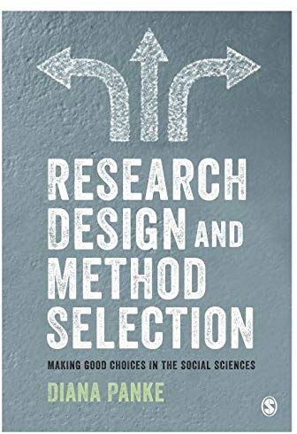 Diana Panke - Research Design & Method Selection: Making Good Choices in the Social Sciences - Preis vom 09.10.2026 07:28:09 h