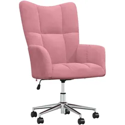 vidaXL Relaxsessel Rosa Samt