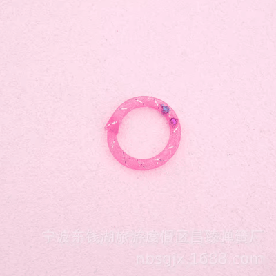 Inspire Picks Donut Shaped Cat Spring Toy With Bell For Interactive Bouncing Fun pink