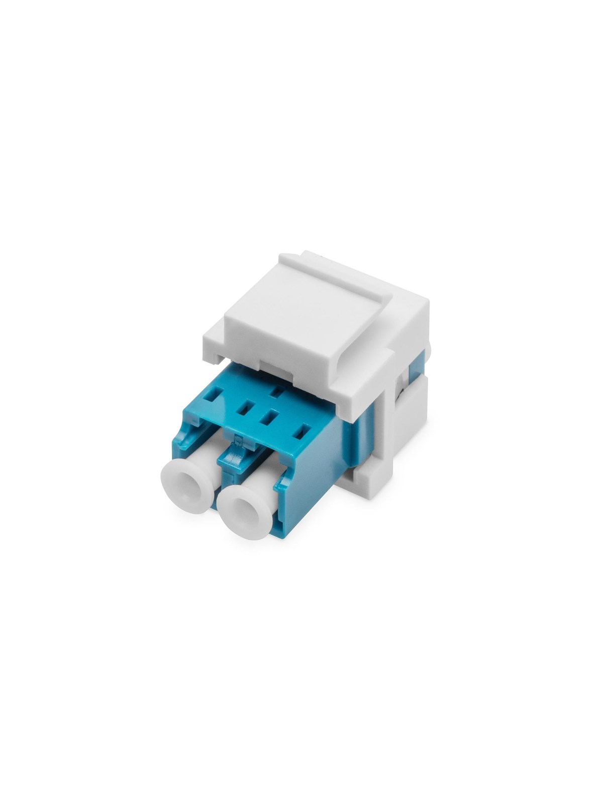 DIGITUS Fiber optic LC/LC duplex coupler - Singlemode - Keystone module - Blau