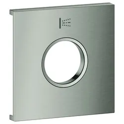 GROHE Metallplatte Grohtherm Aqua Tiles 107171, Symbol: Seitenbrause supersteel, 107171DC00 107171DC00