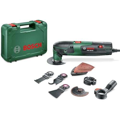 Bosch PMF 220 CE multifunctioneel gereedschap met Starlock accessoires en koffer