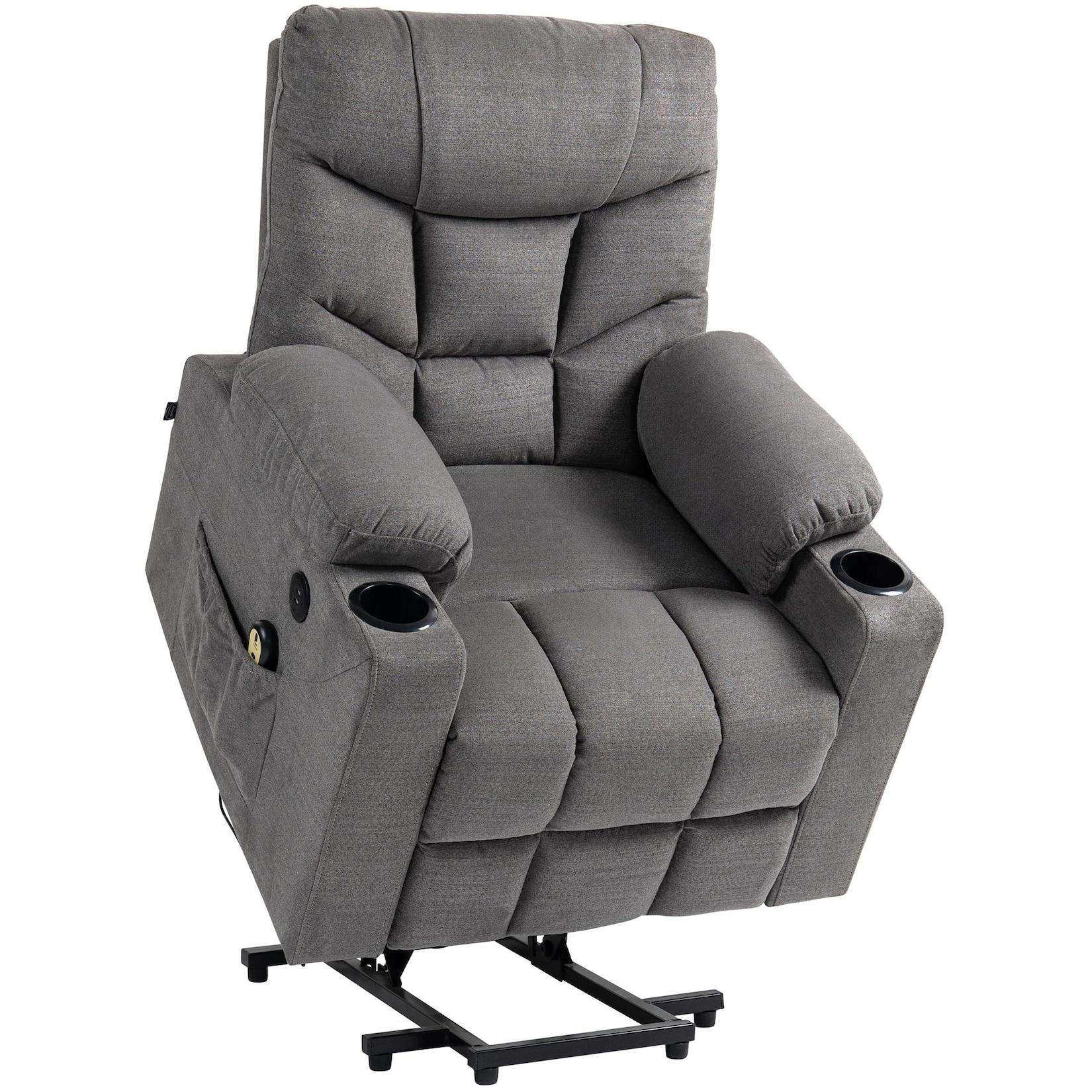 CLP Sessel Andover Stoff Farbe: grau, Material: Stoff