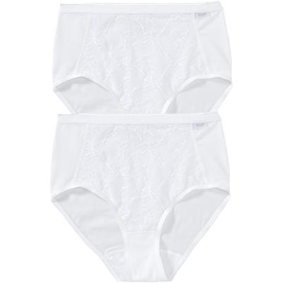 Formslip SPEIDEL "Shape", Damen, Gr. 44, weiß, Obermaterial: 92% Baumwolle, 8% Elasthan, unifarben, Unterhosen Formslip, feminin, bequem, elegant, figurbetonend, Baumwollmix