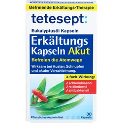 Tetesept Eukalyptusöl Erkältungs Kapseln Akut 30 ST