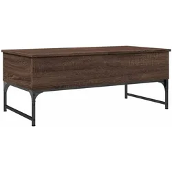 vidaXL Couchtisch Braun Eichen-Optik 100x50x40 cm Holzwerkstoff Metall