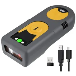 Inateck BCST-42 (1D-Barcodes, 2D-Barcodes), Barcode Scanner, Gelb