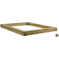 Hasena Oak-Vintage Bettrahmen Bloc 16 Wildeiche 140x210 cm / Wildeiche vintage natur, geölt