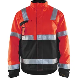 Blakläder® High Vis Winterjacke High Vis Gelb/Mittelgrau 4862 1811 - high vis rot/schwarz - 4XL