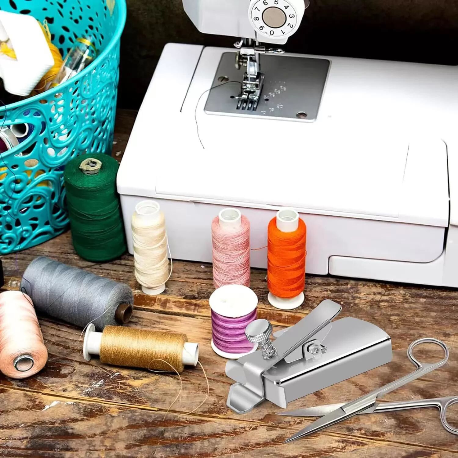 INF Guide de couture magnétique : accessoire pour machine à coudre pour des points parfaits