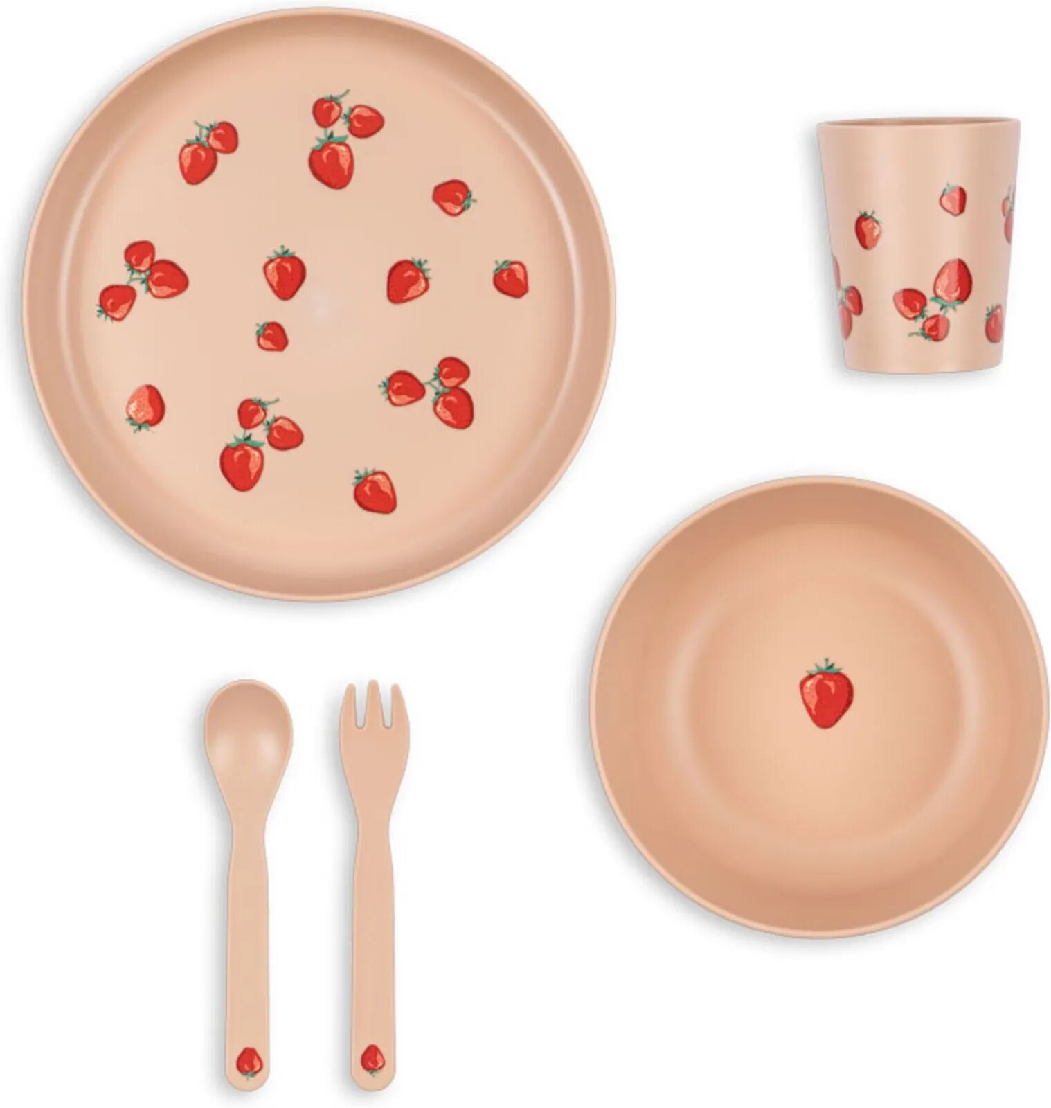 Konges Sløjd Set repas Fragola Rose taille unique