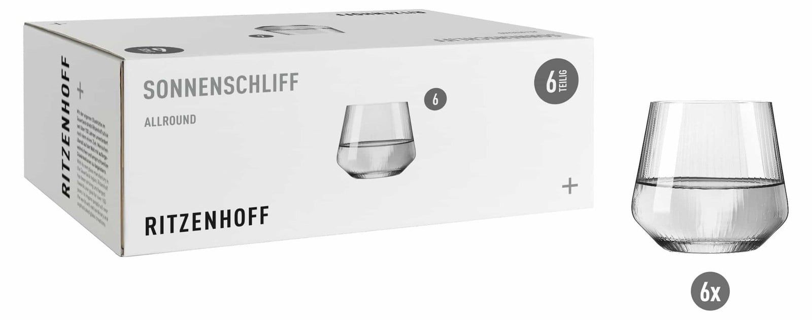 Ritzenhoff Sonnenschliff universele glazen set H24