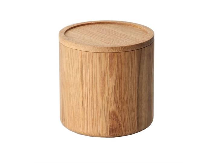 Dose Continenta Braun Holz D 13 H 13 cm - Material: Eiche - Dose