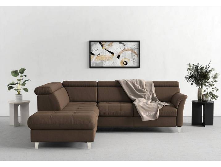 sit&more Ecksofa Marano L-Form, inklusive Kopfteilverstellung, optional Schlaffunktion & Bettkasten
