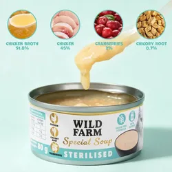 WILD FARM Special Soup 80g, sterilisiert – aromatische Suppe – unterstützt eine ausreichende Flüssigkeitszufuhr
