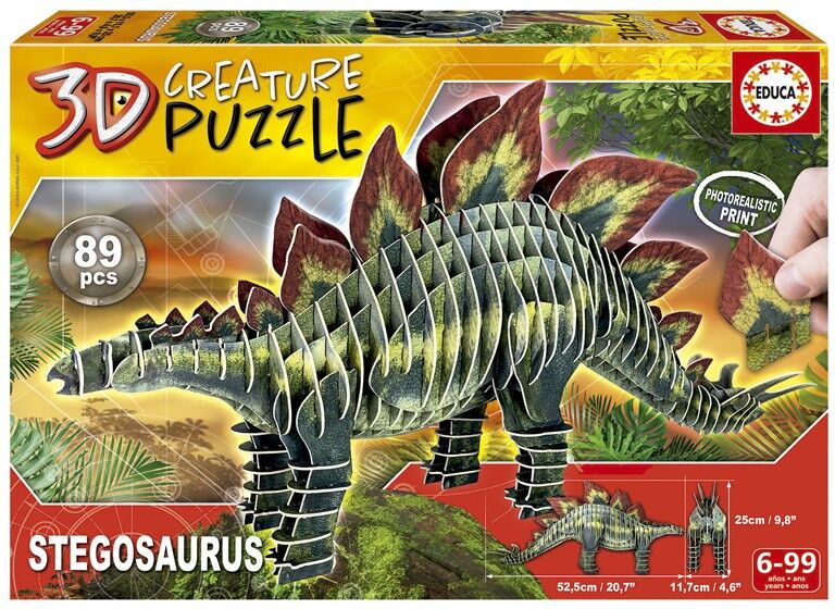 Educa Stegosaurus 3D Creature Puzzle