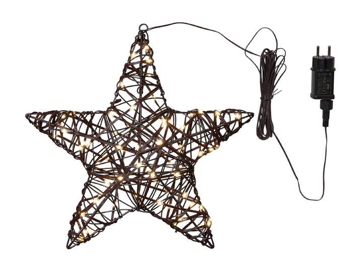 LED Stern Vicke Star, 40 cm , braun, H: 40cm, PARFORCE TRADITIONAL HUNTING, Leuchten, LED Stern