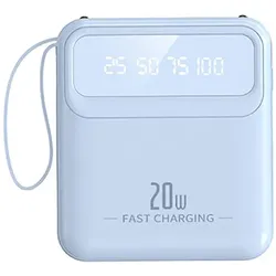 Avizar AVJ-FE636 Powerbank (10000 mAh, 20 W), Powerbank, Blau