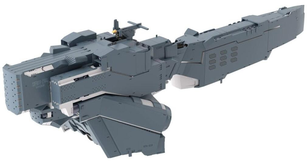Kotobukiya Legend of the Galactic Heroes Die Neue These Plastic modelbouwset Slagkruiser Hyperion van de Vrije Planeten Alliantie 30 cm