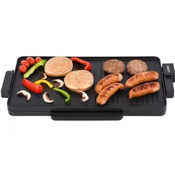 Toya LUND Elektro-Tischgrill - 2000W - 49X27CM, Tischgrill, Schwarz