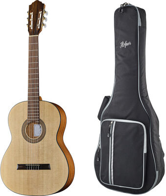Höfner HF13-L Classical Bundle w/ GB Natur matt
