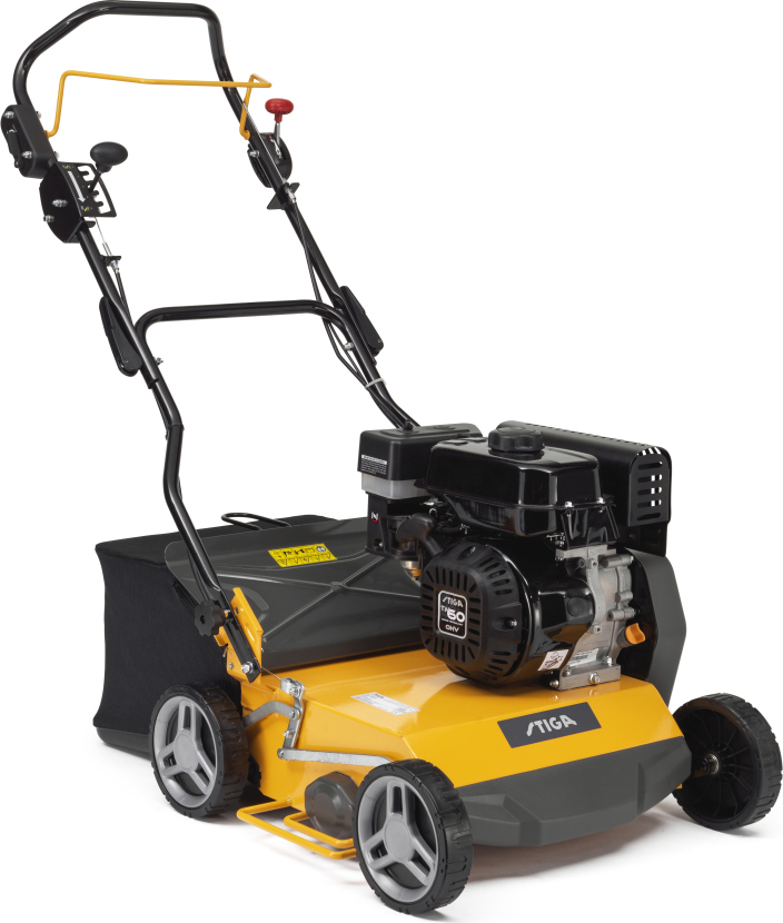 STIGA Benzin-Vertikutierer SVP 40 G, 182 cm³ Motor (5,4 PS), 50L Fangsack, 40cm Arbeitsbreite