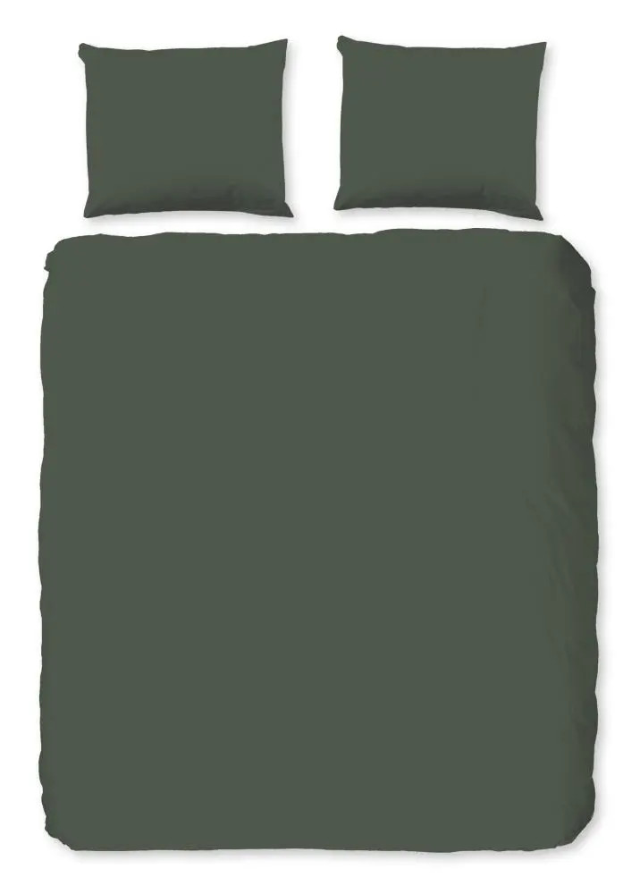 Pure Dekbedovertrek Uni Groen - 200 x 220 cm - Micropercal Polyester