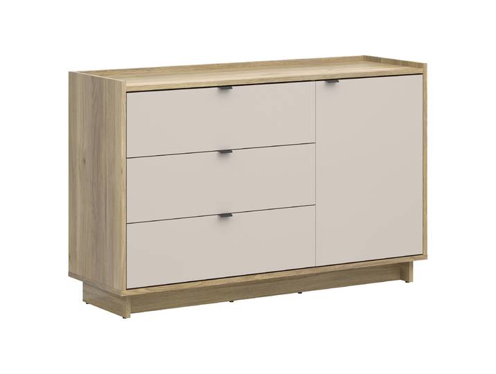 Buffet 134 x 86 x 42cm Bois/Beige
