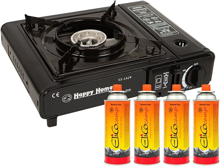 Fogão Portátil a Gás (1 Bico) c/ Oferta 4 Latas Gás - BLOW