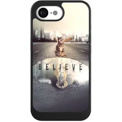 Nivocase Hülle für Apple iPhone 17e Handyhülle NIVOcore Case Schwarz Motivation Tiere Tiger (Apple iPhone 17e), Smartphone Hülle, Schwarz
