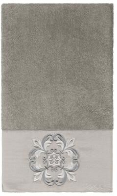 Authentic Hotel and Spa 100% Turkish Cotton Alyssa Embellished Bath Towel