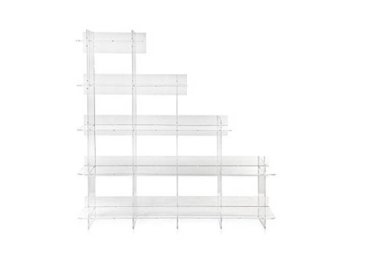 Iplex Design Atmosfera 3 boekenkast, plexiglas/PMMA, transparant